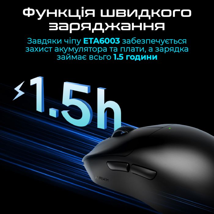 Миша бездротова RAWM ES21Pro Black
