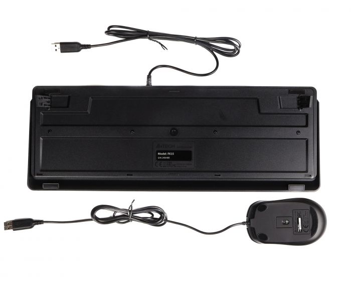 Комплект (клавіатура, миша) A4Tech F1512 Black