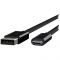 Кабель Belkin USB - USB Type-C (M/M), 1 м Black OEM (F2CU029bt1M-BLK)_OEM