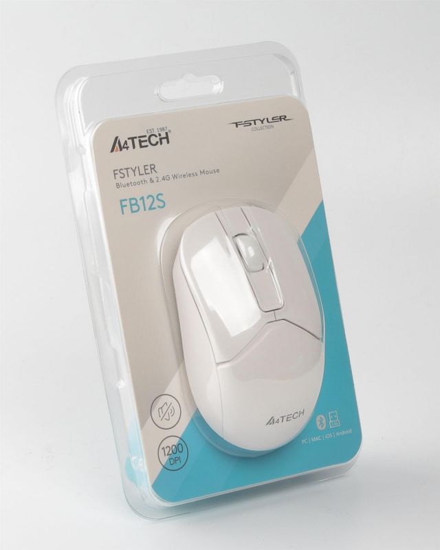 Миша бездротова A4Tech FB12S White