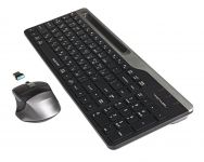 Комплект (клавіатура, миша) бездротовий A4Tech FB2535CS Smoky Grey