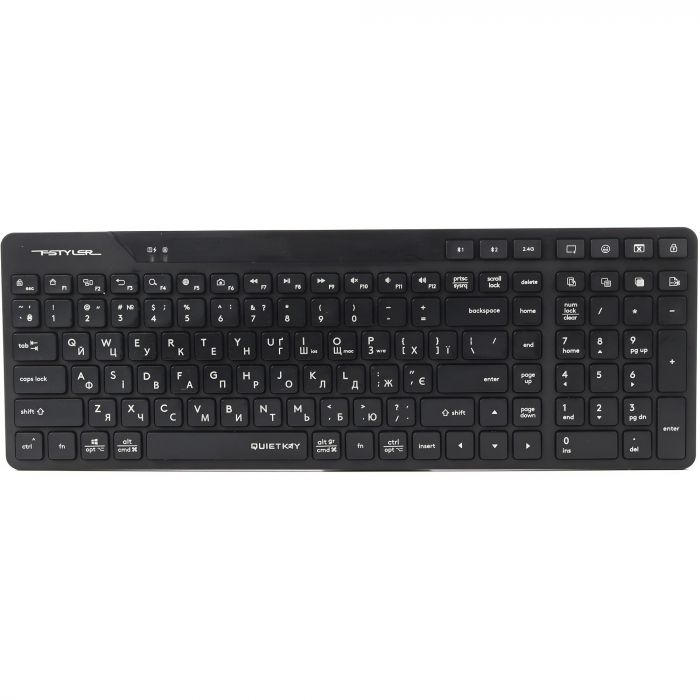 Клавіатура бездротова A4Tech FBK27C AS Black