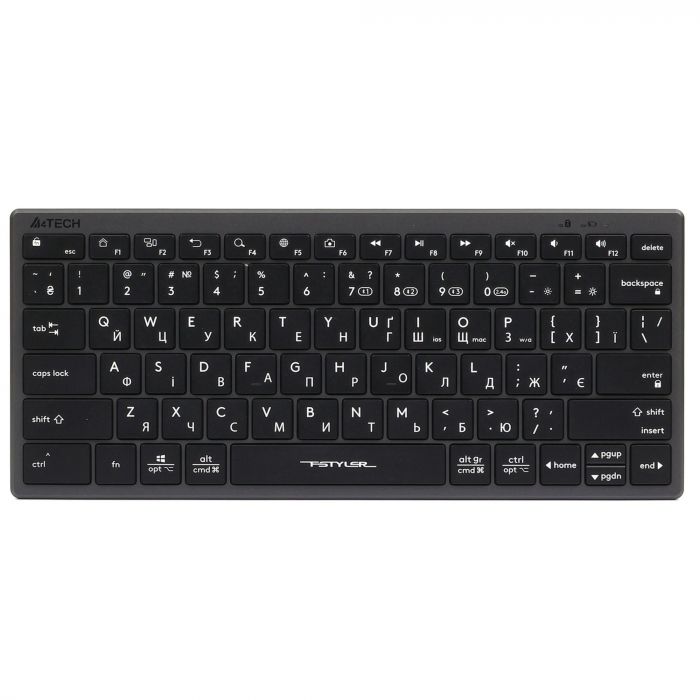 Клавіатура бездротова A4Tech Fstyler FBX51C Grey
