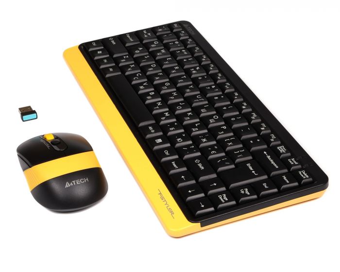 Комплект (клавіатура, миша) бездротовий A4Tech FG1110 Bumblebee USB