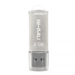 Флеш-накопичувач USB 4GB Hi-Rali Rocket Series Silver (HI-4GBVCSL)