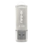 Флеш-накопичувач USB 8GB Hi-Rali Rocket Series Silver (HI-8GBVCSL)
