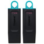 Флеш-накопичувач USB3.2 64GB Kingston DataTraveler Exodia Black/Blue 2 Pieces (DTX/64GB-2P)