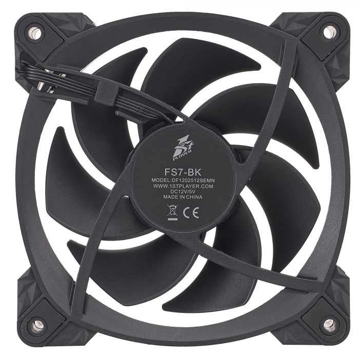 Вентилятор 1stPlayer FS7 Black (FS7-BK-1IN1)