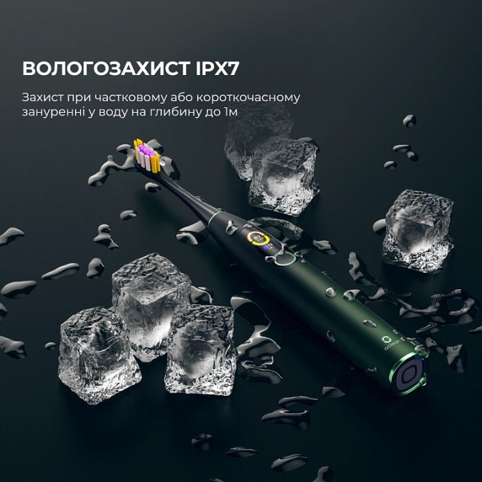 Розумна зубна електрощітка Oclean X Pro Mist Green (OLED) (Міжнародна версія) (6970810551471)