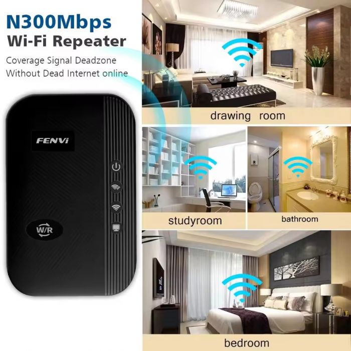 Точка доступу Fenvi FWD-R616U Black Wi-Fi Repeater