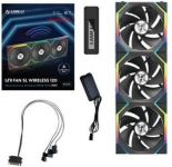 Вентилятор Lian Li Uni Fan SL Wireless 120-3 Reverse Blade Black (G99.12RSL1W3B.00)