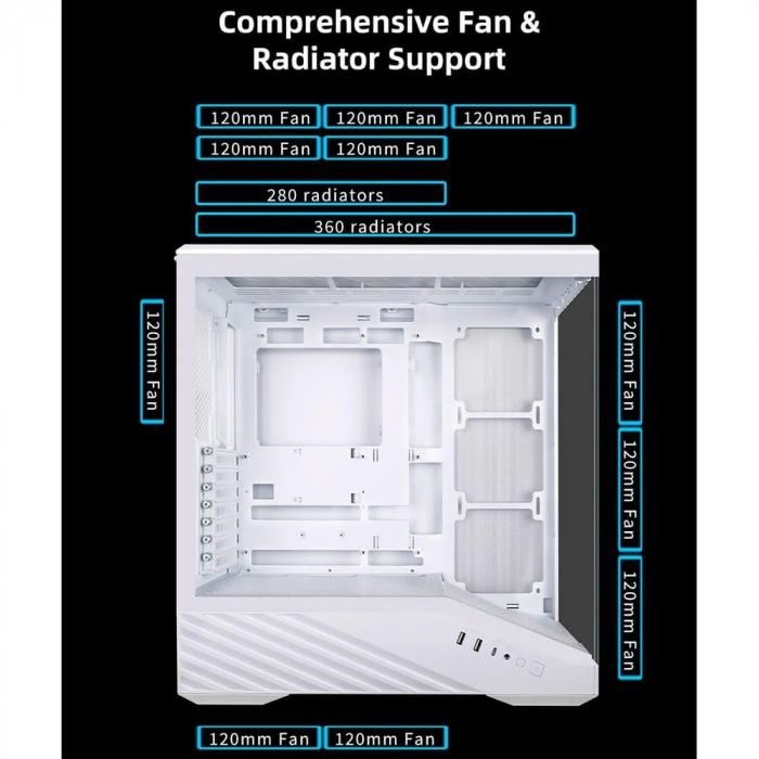 Корпус Lian Li Vector V100R White (G99.V100RW.01) без БЖ