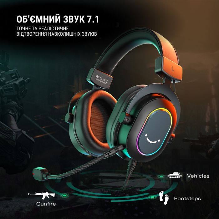 Гарнітура Fifine RGB H6 Black
