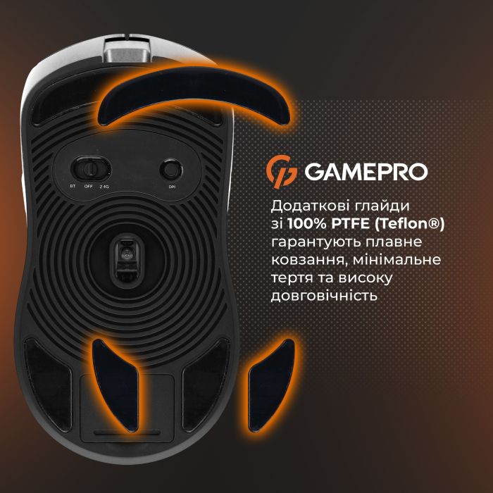 Миша бездротова GamePro Genesis Ranker White (GM012W)