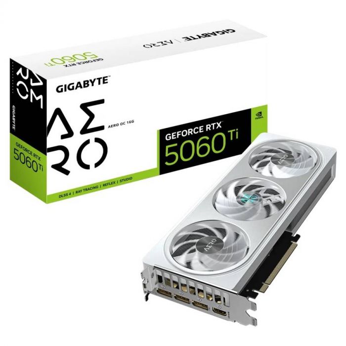 Відеокарта GF RTX 5060 Ti 16GB GDDR7 Aero OC Gigabyte (GV-N506TAERO OC-16GD)