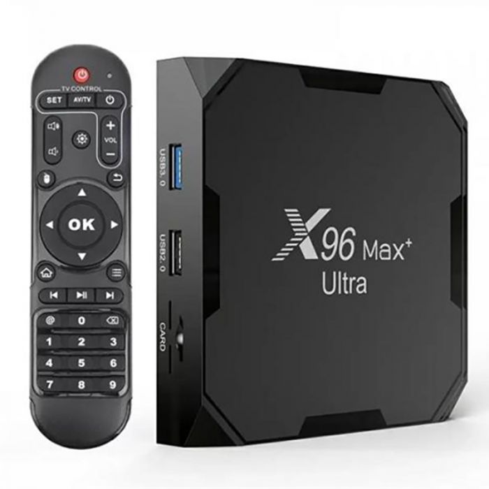 HD медіаплеєр X96 MAX Plus Ultra Android TV (905x4/4GB/32GB)