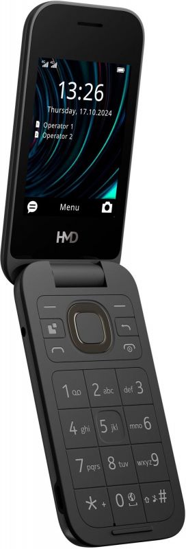 Мобільний телефон HMD 2660 Flip Black
