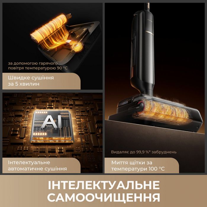 Акумуляторний миючий пилосос Mova M50 Ultra (HMH28A)