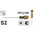 Викрутка хрестова S2 PH1×100 мм INGCO INDUSTRIAL