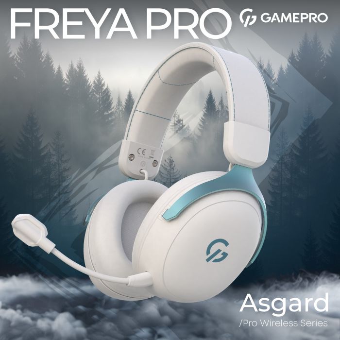 Гарнітура GamePro Asgard Freya Pro White-Blue (HSW201WB)