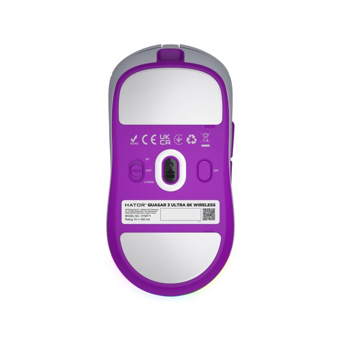 Миша бездротова Hator Quasar 3 Ultra 8K Wireless White (HTM771)