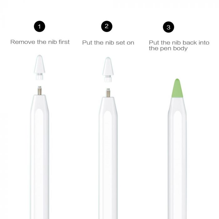 Чохол TPU Goojodoq для наконечника стилуса Apple Pencil (1-2 покоління) (8шт) Red (1005001835985075R)