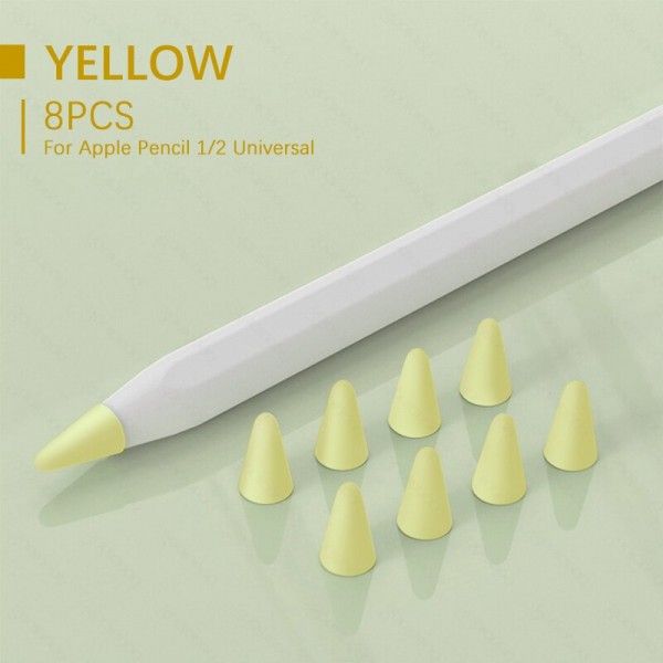 Чохол TPU Goojodoq для наконечника стилуса Apple Pencil (1-2 покоління) (8шт) Yellow (1005001835985075Y)