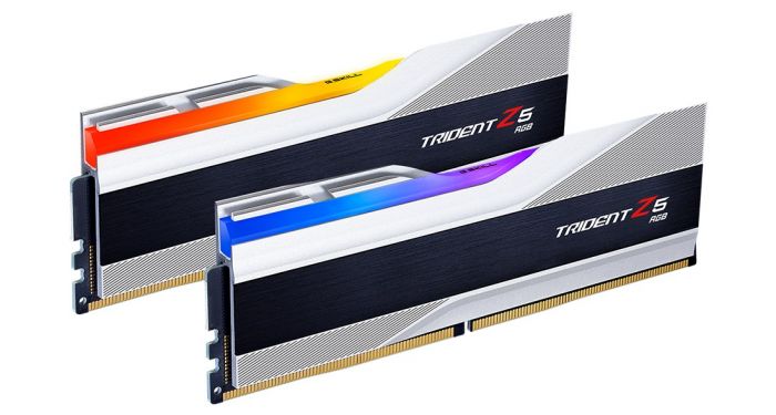 Модуль пам`ятi DDR5 2x16GB/8000 G.Skill Trident Z5 RGB Silver (F5-8000J3848H16GX2-TZ5RS)