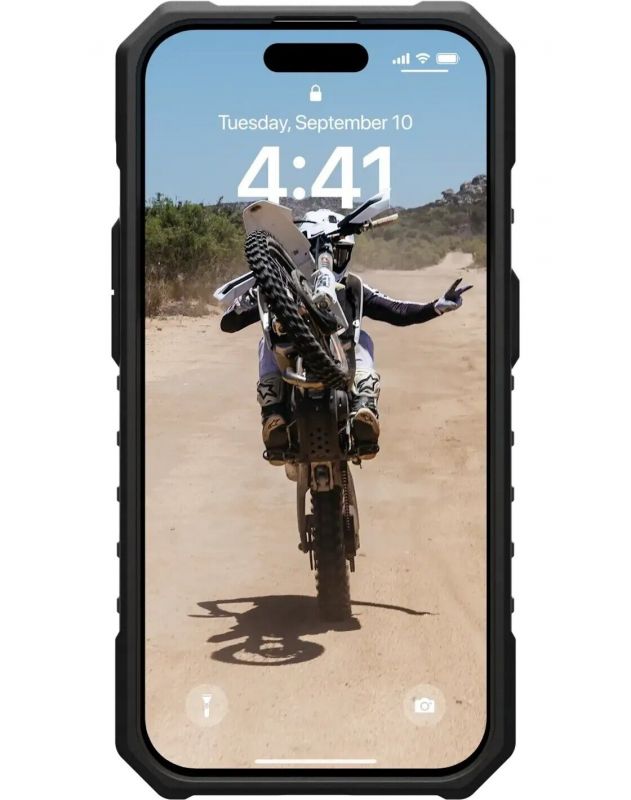 Чохол-накладка Urban Armor Gear Pathfinder Magsafe для Apple iPhone 15 Pro Ice-Black (114281114344)