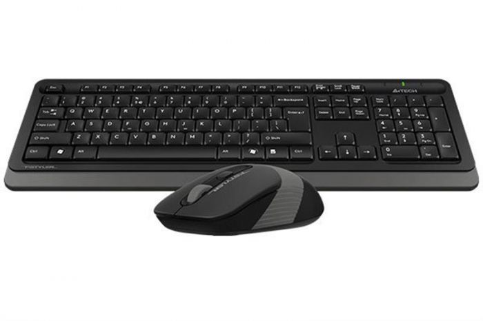 Комплект (клавіатура, миша) бездротовий A4Tech FG1012S Black/Grey