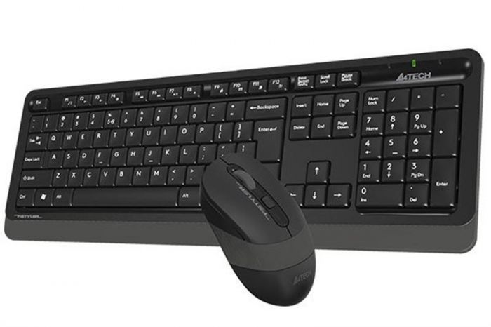 Комплект (клавіатура, миша) бездротовий A4Tech FG1012S Black/Grey