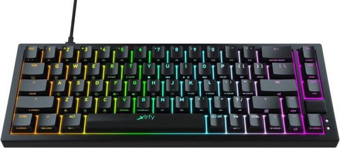 Клавіатура Xtrfy K5 RGB Kailh Red Hot-swap Black (K5-RGB-CPT-BLACK-R-UKR) USB