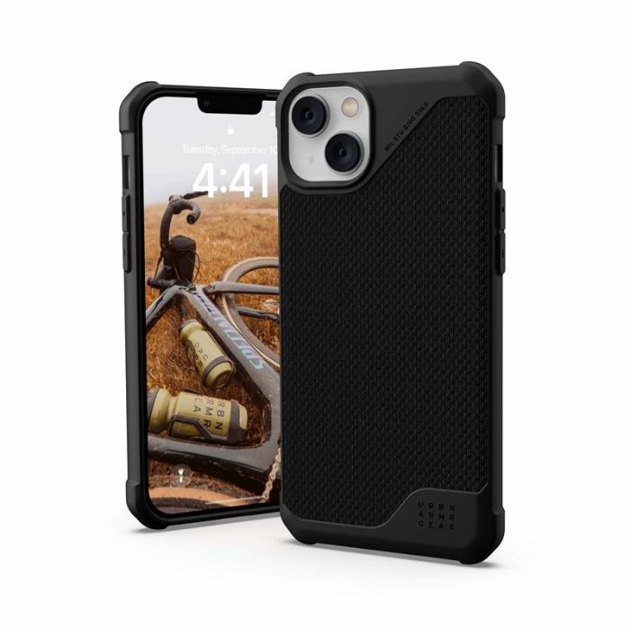 Чохол-накладка Urban Armor Gear Metropolis LT Magsafe для Apple iPhone 14 Plus/15 Plus Kevlar Black (114049113940)