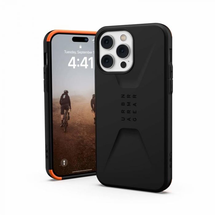 Чохол-накладка Urban Armor Gear Civilian для Apple iPhone 14 Pro Max Black (114043114040)