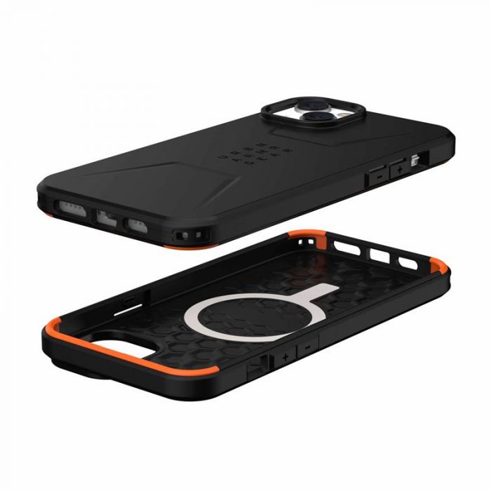Чохол-накладка Urban Armor Gear Civilian Magsafe для Apple iPhone 14 Plus Black (114037114040)