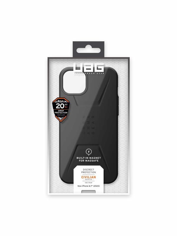 Чохол-накладка Urban Armor Gear Civilian Magsafe для Apple iPhone 14 Plus Black (114037114040)