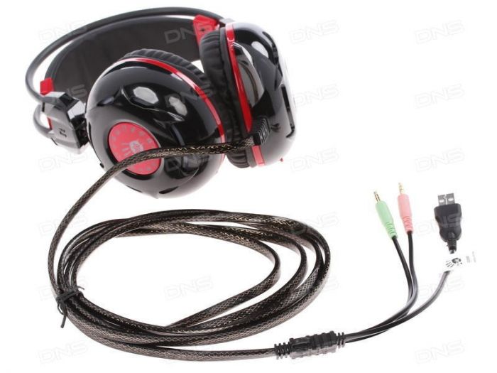 Гарнітура Bloody G300 (Black+Red)