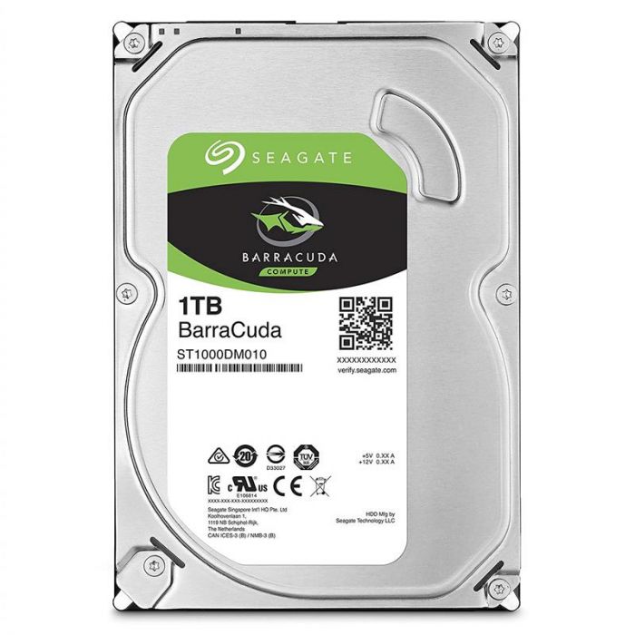 Накопичувач HDD SATA 1.0TB Seagate BarraCuda 7200rpm 64MB (ST1000DM010) Refurbished