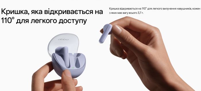 Bluetooth-гарнітура Oppo Enco Air3 Glaze White (OFETE31_White)