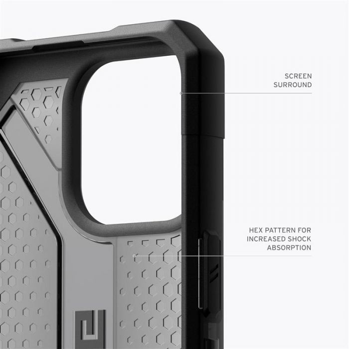 Чохол-накладка Urban Armor Gear Plasma для Apple iPhone 15 Pro Max Ash (114304113131)