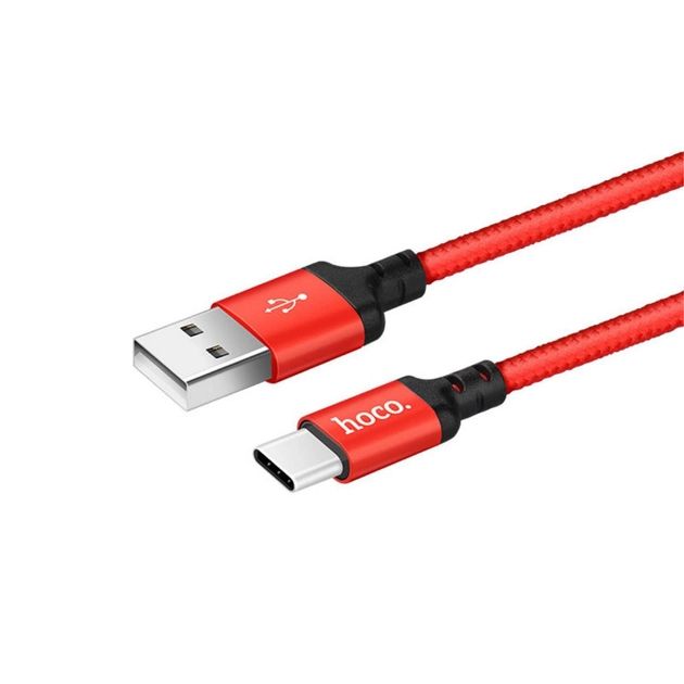 Кабель Hoco X14 Times Speed USB - USB Type-C (M/M), 1 м, Red (D21029)