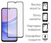 Захисне скло Dengos для Samsung Galaxy A25 5G SM-A256 Black Full Glue (DG-TG2P-12) 2шт