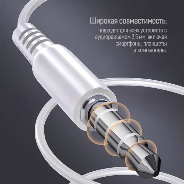 Гарнітура СolorWay 3.5 mm Wired Earphone UrbanBeat White (CW-WD03WT)