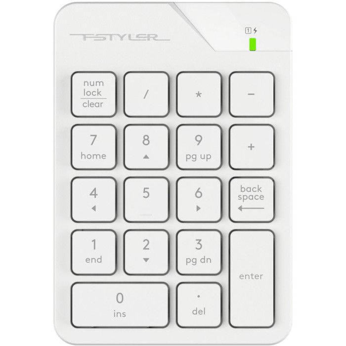 Клавіатура цифрова A4Tech Fstyler FGK21C White