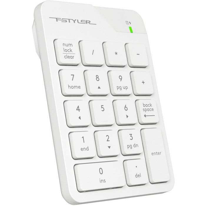 Клавіатура цифрова A4Tech Fstyler FGK21C White