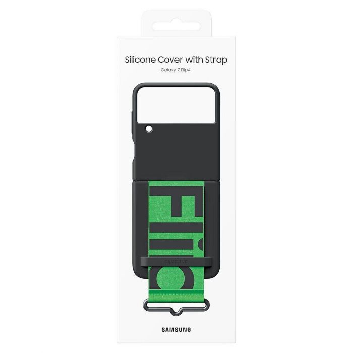 Чохол-накладка Samsung Silicone Cover with Strap для Samsung Galaxy Flip 4 SM-F721 Black (EF-GF721TBEGUA)