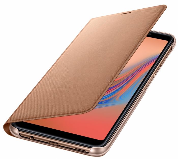 Чохол-книжка Samsung Wallet Cover для Samsung Galaxy A7 2018 SM-A750 Gold (EF-WA750PFEGRU)