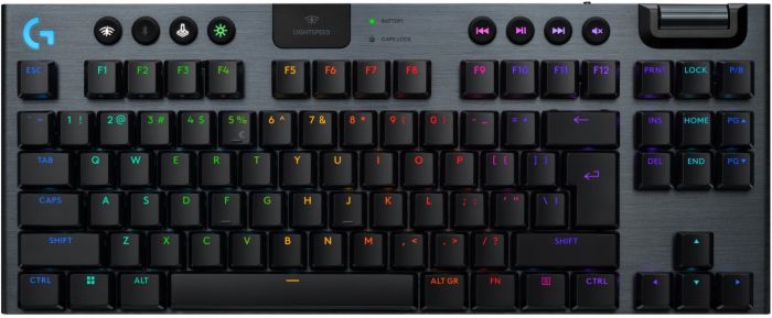 Клавiатура бездротова Logitech G915 X Lightspeed TKL Wireless Clicky Black (920-012757)