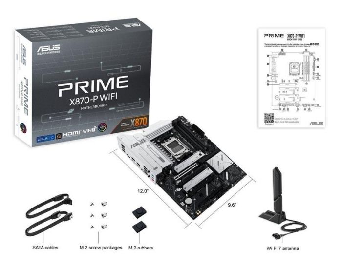 Материнська плата Asus Prime X870-P WiFi Socket AM5