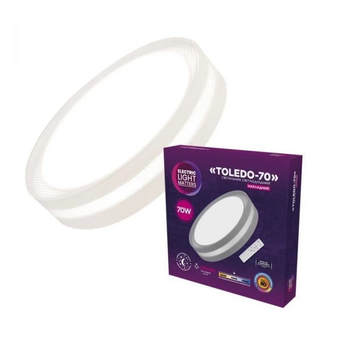 Світильник накладний світлодіодний круглий ELM Toledo 70W 3000-6500К IP20 (26-0135)